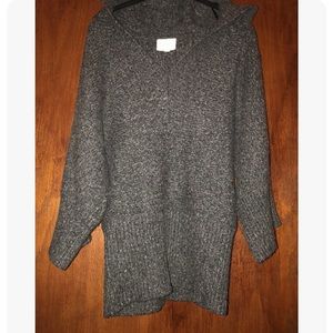 Wool blend pullover hooded wool blend sweater M/L KENJI by Anthropology so cute
